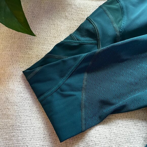 LULULEMON Wunder Under High-Rise Tight Teal *Mesh 28" - Picture 6 of 8